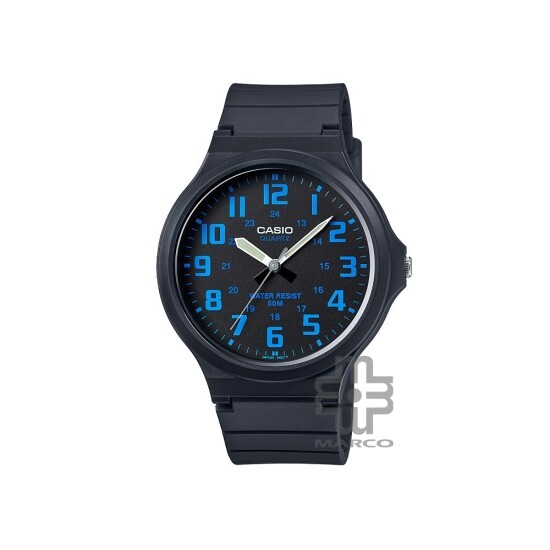 Casio General MW-240-2BV Black Resin Band Men Watch Casio General MW-240-2BV Black Resin Band Men Watch