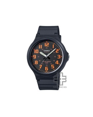 Casio General MW-240-4BV Black Resin Band Men Watch