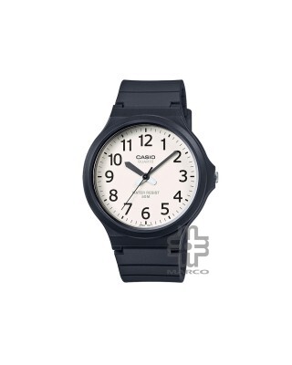 Casio General MW-240-7BV Black Resin Band Men Watch