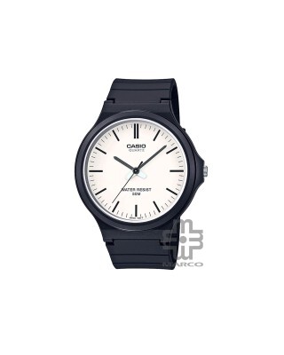 Casio General MW-240-7EV Black Resin Band Men Watch