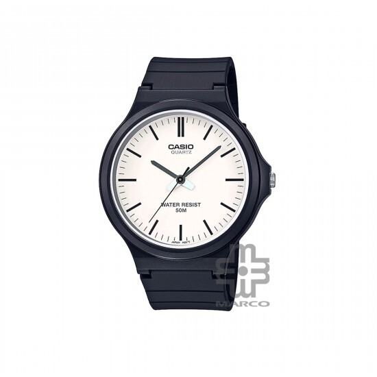 Casio General MW-240-7EV Black Resin Band Men Watch