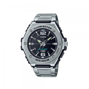 Casio General MWA-100HD-1AV Stainless Steel Band Watch