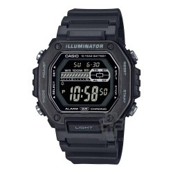 Casio General MWD-110HB-1BV Black Resin Band Men Watch