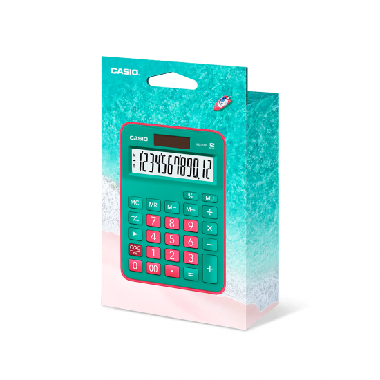 CASIO CALCULATOR MX-12B (Green & Red) CASIO CALCULATOR MX-12B (Green & Red)