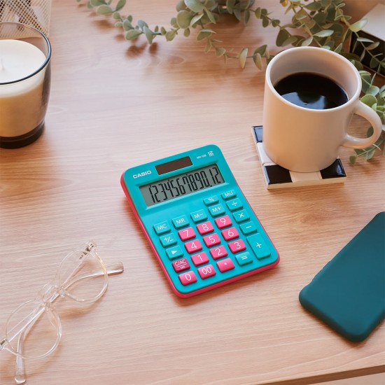 CASIO CALCULATOR MX-12B (Green & Red) CASIO CALCULATOR MX-12B (Green & Red)