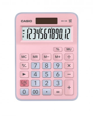 CASIO CALCULATOR MX-12B (Pink & Light Blue)