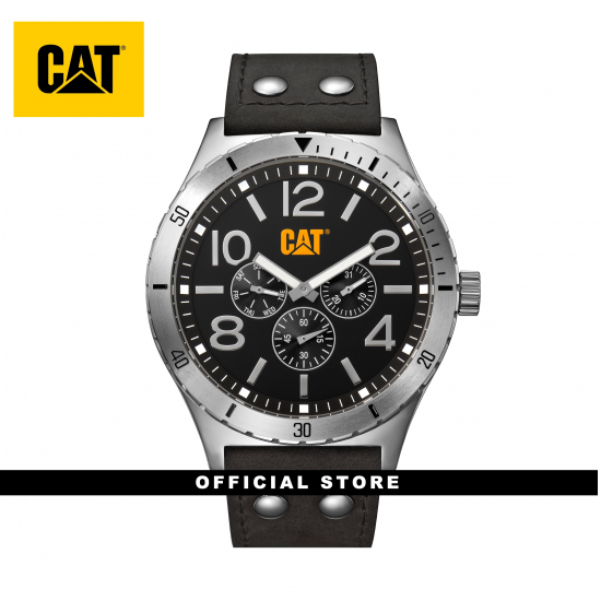CAT CAMDEN 48MM NI-149-34-131 BLACK LEATHER STRAP MEN WATCH CAT CAMDEN 48MM NI-149-34-131 BLACK LEATHER STRAP MEN WATCH