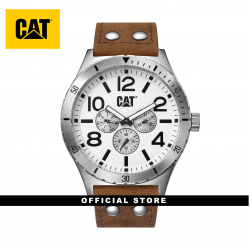 CAT CAMDEN 48MM NI-149-35-233 BROWN LEATHER STRAP MEN WATCH