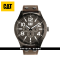 CAT CAMDEN 48MM NI-159-35-535 BLACK LEATHER STRAP MEN WATCH