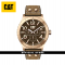 CAT CAMDEN MULTIFUNTIONS 48MM NI-199-35-939 BROWN LEATHER STRAP MEN WATCH