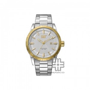Caterpillar Architect NR-131-11-223 Silver Gold Stainless Steel Analog Watch | 44M | 2Y Warranty