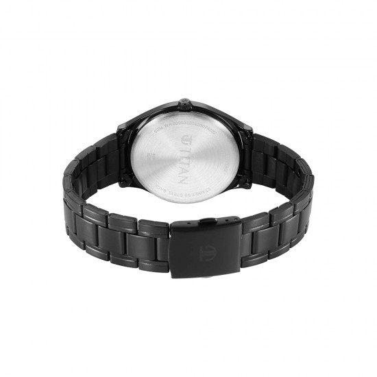 Titan Quartz NS1802NM01 Black Dial Stainless Steel Strap Quartz Men's Watch Titan Quartz NS1802NM01 Black Dial Stainless Steel Strap Quartz Men's Watch