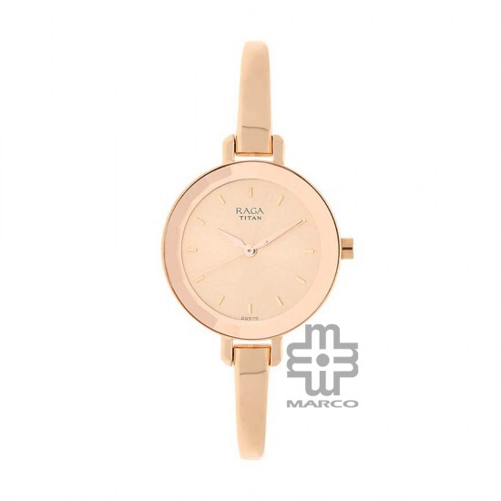 Titan Raga NS2575WM01 Viva Rose Gold Dial Metal Strap Quartz Women's Watch Titan Raga NS2575WM01 Viva Rose Gold Dial Metal Strap Quartz Women's Watch