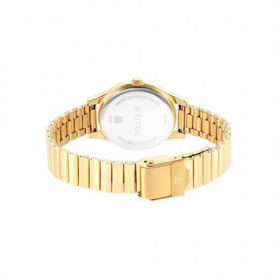 Titan Karishma NS2679YM01 Beige Dial Golden Stainless Steel Strap Quartz Women's Watch Titan Karishma NS2679YM01 Beige Dial Golden Stainless Steel Strap Quartz Women's Watch