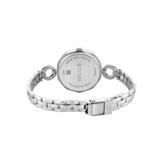 Titan Karishma NS2702SM01 Silver Dial Stainless Steel Strap Quartz Women's Watch