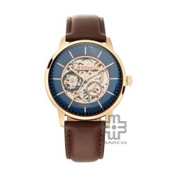 Titan Automatics NS90110WL02 Blue Dial Leather Strap Automatic Men's Watch