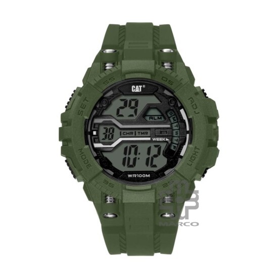 CAT BOLT DIGITAL OA-137-23-343 MILITARY GREEN POLYURETHANE STRAP MEN WATCH CAT BOLT DIGITAL OA-137-23-343 MILITARY GREEN POLYURETHANE STRAP MEN WATCH