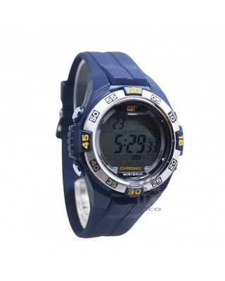 Caterpillar DIGIMAX OC-147-26-247 DIGITAL SILVER DIAL BLUE PU STRAP MEN WATCH