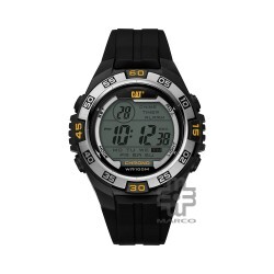 Caterpillar DIGIMAX OC-147-21-247 DIGITAL SILVER DIAL BLACK PU STRAP MEN WATCH