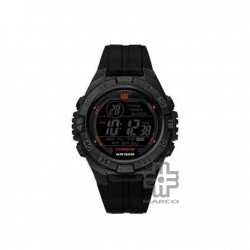 Caterpillar DIGIMAX OC-167-21-148 DIGITAL BLACK RED DIAL BLACK PU STRAP MEN WATCH