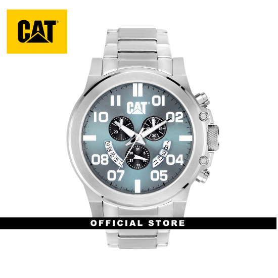 CAT CHICAGO CHRONO PS-143-11-331 SILVER STAINLESS STEEL STRAP MEN WATCH CAT CHICAGO CHRONO PS-143-11-331 SILVER STAINLESS STEEL STRAP MEN WATCH