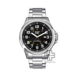 CAT OPERATOR 48MM 1.2 PU-141-11-117 Silver Stainless Steel Analog Watch | 10 ATM | 45MM | 2Y Warranty
