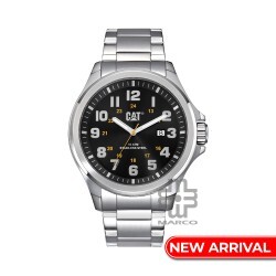 CAT OPERATOR 48MM 1.2 PU-141-11-117 Silver Stainless Steel Analog Watch | 10 ATM | 45MM | 2Y Warranty