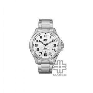 Caterpillar PU-241-11-211 Silver White Stainless Steel Analog Watch | 3 Hand Movement | 10 ATM | 45MM | 2Y Warranty