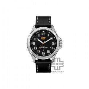 Caterpillar Operator PU-241-34-111 Black Leather Analog Watch | 3 Hand Movement | 10 ATM | 45MM | 2Y Warranty