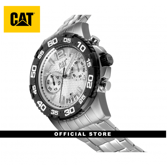 CAT DRIVE CHRONO PW-143-11-222 SILVER STAINLESS STEEL STRAP MEN WATCH CAT DRIVE CHRONO PW-143-11-222 SILVER STAINLESS STEEL STRAP MEN WATCH