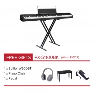 CASIO Privia Digital Piano PX-S1100BK Black (ProPortable Package)