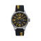 Caterpillar DIAM QB-141-27-137 | Black Yellow Silicone Strap l | Analog Watch | 10 ATM | 44MM | 2Y Warranty