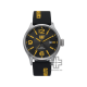 Caterpillar DIAM QB-141-27-137 | Black Yellow Silicone Strap l | Analog Watch | 10 ATM | 44MM | 2Y Warranty