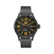 Caterpillar DIAM QB-161-16-137 | Black Yellow Stainless Steel l | Analog Watch | 10 ATM | 44MM | 2Y Warranty