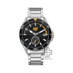 CAT DOME QD-141-11-127 Silver Stainless Steel Analog Watch | 10 ATM | 43MM | 2Y Warranty