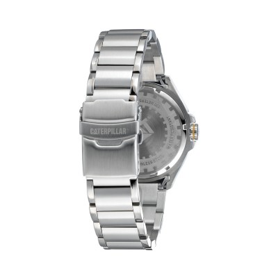 CAT DOME QD-141-11-228 Silver Stainless Steel Analog Watch | 10 ATM | 43MM | 2Y Warranty