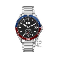 CAT DOME QD-141-11-128 Silver Stainless Steel Analog Watch | 10 ATM | 43MM | 2Y Warranty