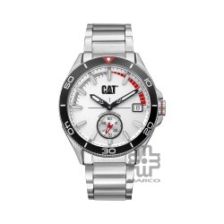 CAT DOME QD-141-11-228 Silver Stainless Steel Analog Watch | 10 ATM | 43MM | 2Y Warranty