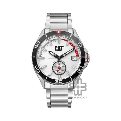 CAT DOME QD-141-11-228 Silver Stainless Steel Analog Watch | 10 ATM | 43MM | 2Y Warranty