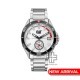 CAT DOME QD-141-11-228 Silver Stainless Steel Analog Watch | 10 ATM | 43MM | 2Y Warranty