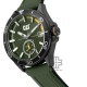 CAT DOME QD-151-20-120 Green & Black Silicone Band Analog Watch | 10 ATM | 43MM | 2Y Warranty