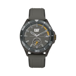 CAT DOME QD-151-25-527 Black Silicone Band Analog Watch | 10 ATM | 43MM | 2Y Warranty