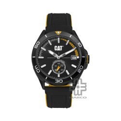 CAT DOME QD-161-21-127 Black Silicone Band Analog Watch | 10 ATM | 43MM | 2Y Warranty