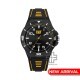Caterpillar SPORTIF III QF-161-21-131 | Black & Yellow | Silicone Strap | 44MM | 2Y Warranty