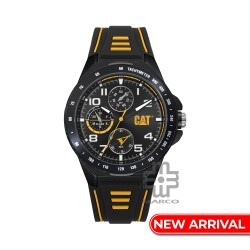 Caterpillar SPORTIF III Multi QF-169-21-137 | Black | Silicone Strap | 44MM | 2Y Warranty