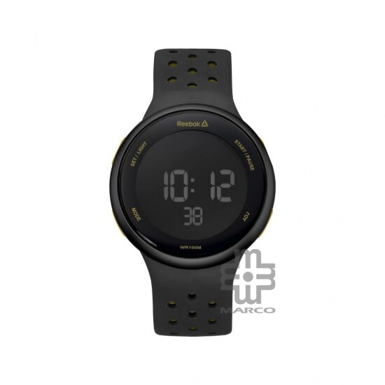 REEBOK ELEMENTS RD-ELE-G9-PBIB-B2 BLACK SILICON STRAP MEN WATCH