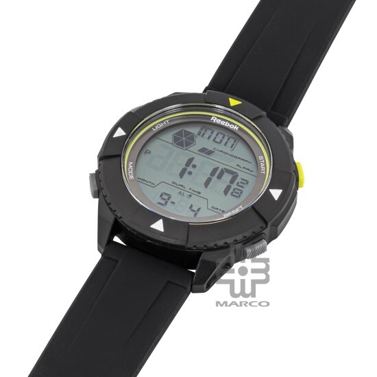 Reebok Blaze RV-BLZ-G9-PBPB-WG Black Green Men Digital Watch | 50MM | 5ATM | 2Y Warranty Reebok Blaze RV-BLZ-G9-PBPB-WG Black Green Men Digital Watch | 50MM | 5ATM | 2Y Warranty