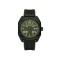 Reebok Brevity RV-BRE-G3-SBIB-GW Black and Green Men Watch | Analog Dial | 45MM | 10 ATM | Silicone with SS Buckle