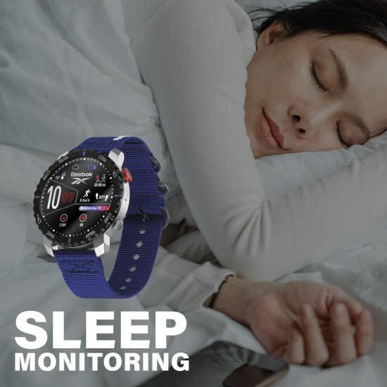 Reebok Champ | Unisex Smartwatch | RV-CMF-G0-A1NN-BB | Batik Blue | AMOLED Display | 44MM