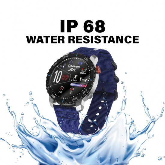 Reebok Champ | Unisex Smartwatch | RV-CMF-G0-A1NN-BB | Batik Blue | AMOLED Display | 44MM